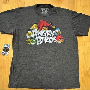 Angry Birds graphics tee men’s Large